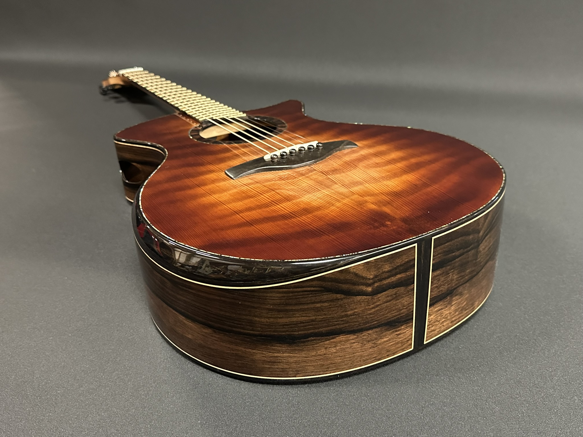 Malaysian Blackwood and Redwood Vendovi Guitar Madrona Guitars